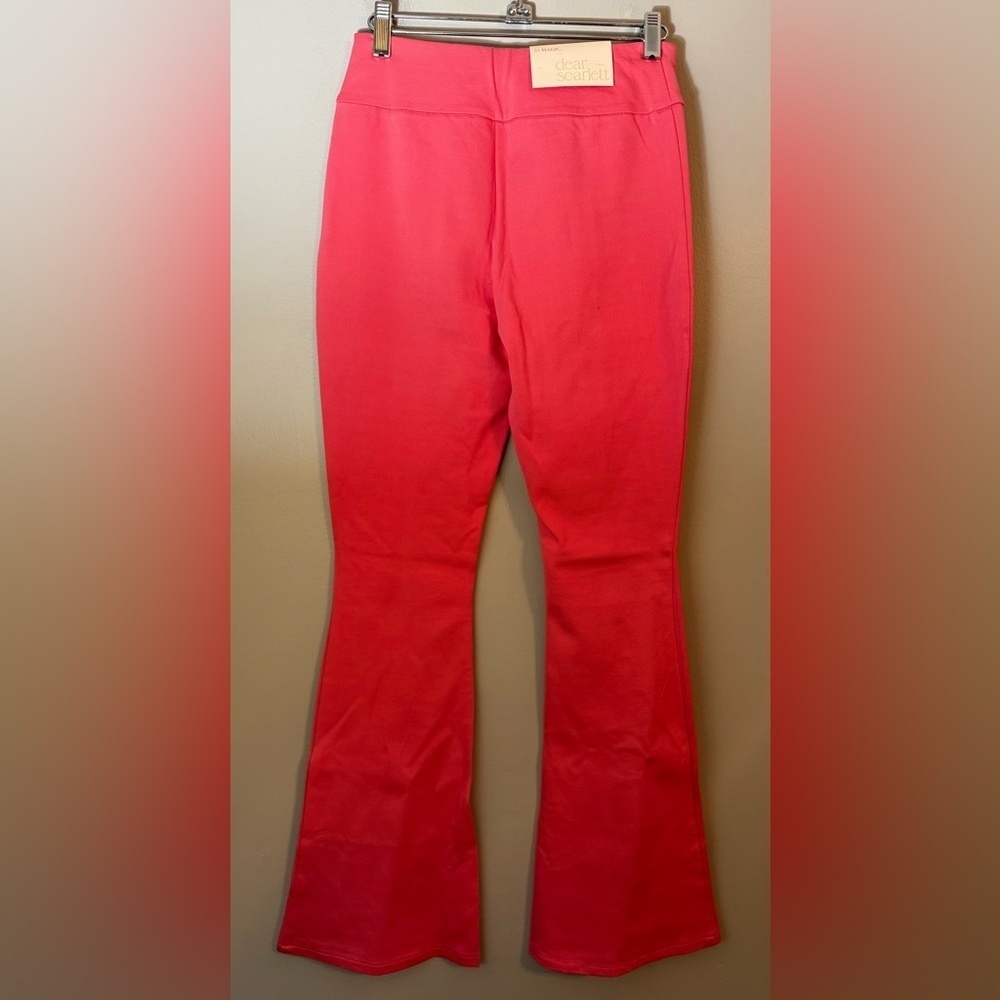 NWT Dear Scarlett Coral Magic Kick Flare Pants Size S - Picture 4 of 11